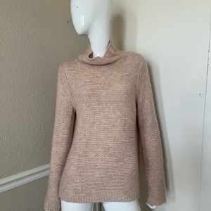 LA VIE REBECCA TAYLOR NEW! Pale Pink Cowl Neck Mohair Fuzzy Knit Sweater Sz S